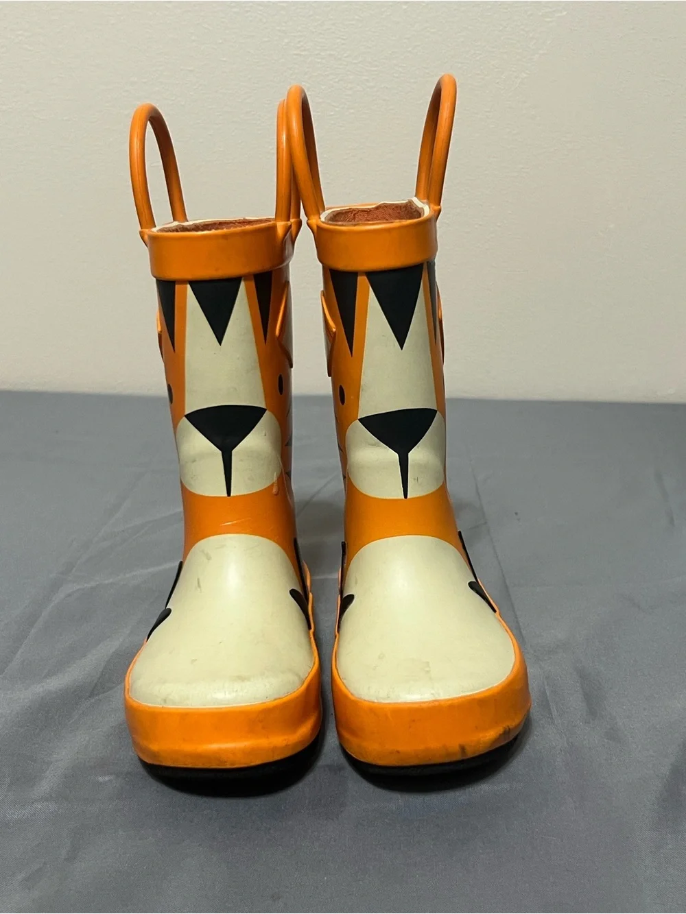 Toddler Lennon Orange Tiger Rain Boots - Cat & Jack